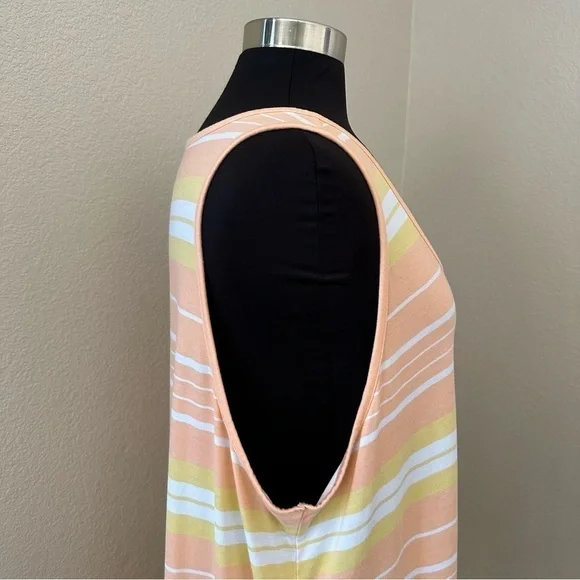 Torrid Super Soft Striped Orange Sleeveless Tank Top Size 4X - Picture 11 of 12